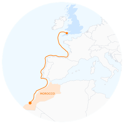 World’s Longest Subsea Cable to Supply Power from Morocco to the UK