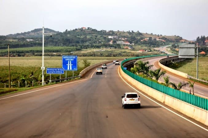 Construction of Entebbe-Kibuye road in Uganda 50% complete