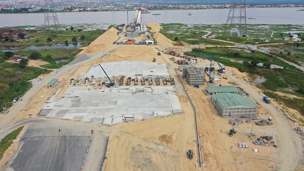 Construction progress at Asaba site toll station (second-river-niger-bridge.com)