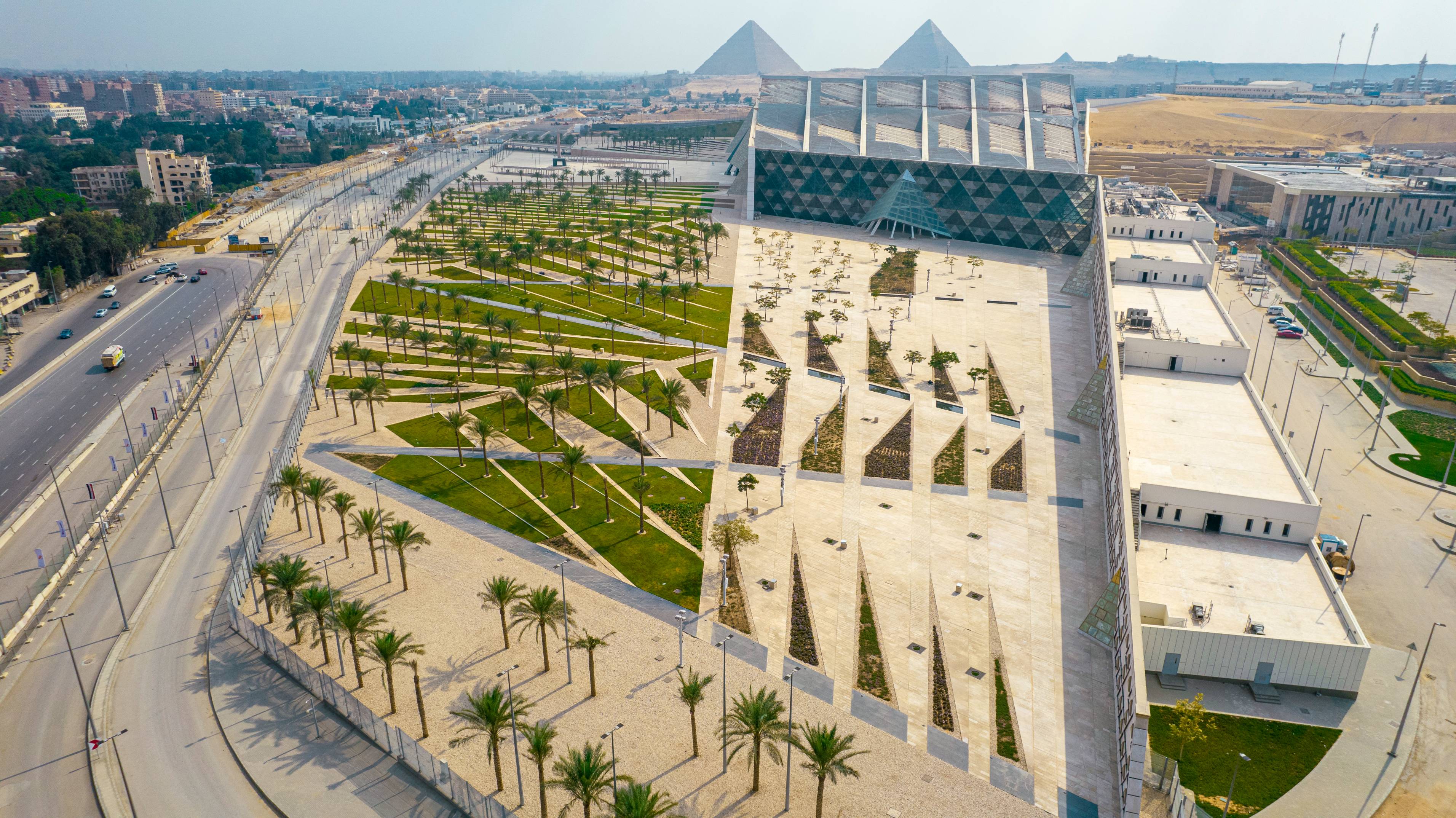 Grand Egyptian Museum gardens