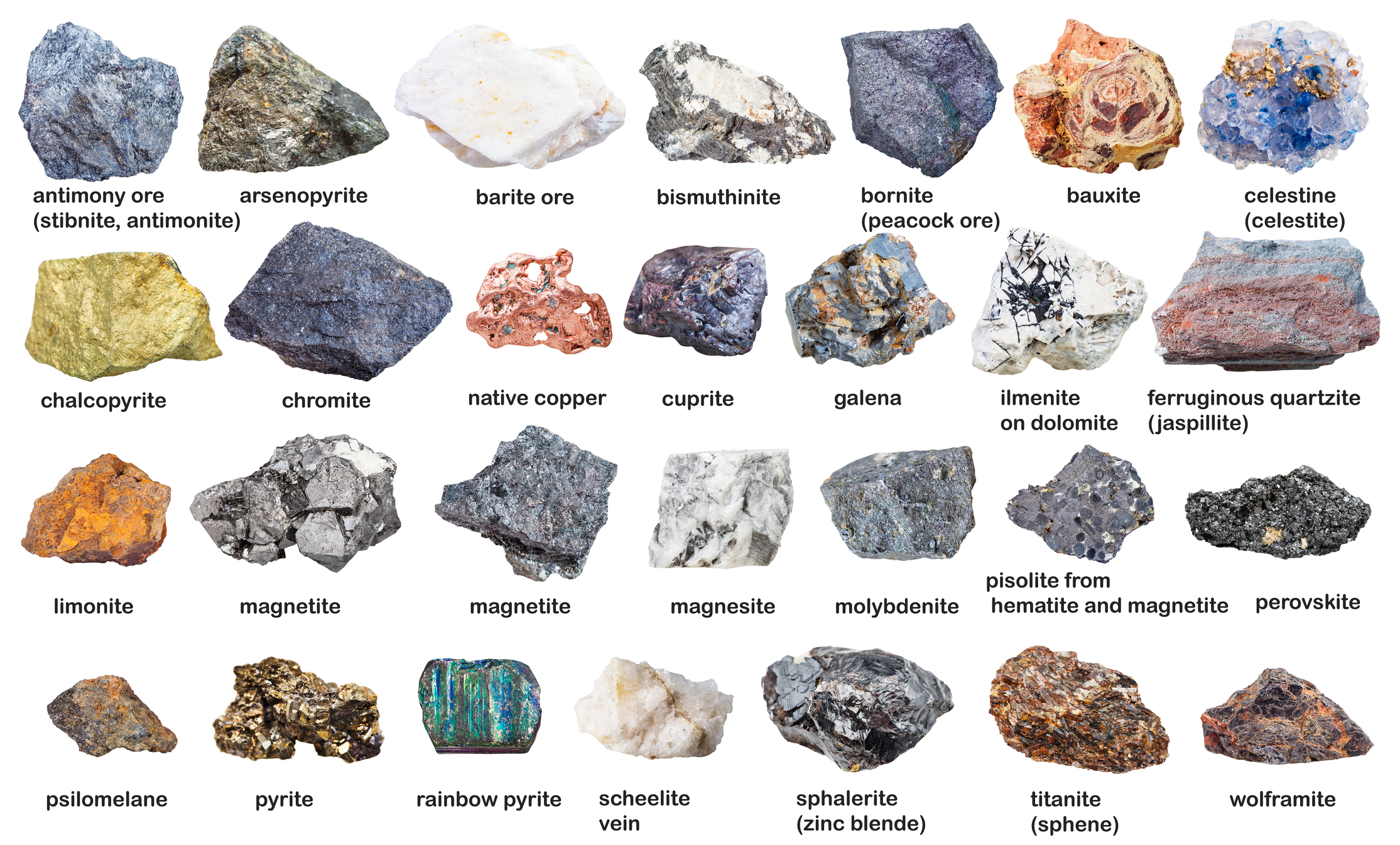Some common minerals [Vvoevale | Dreamstime]