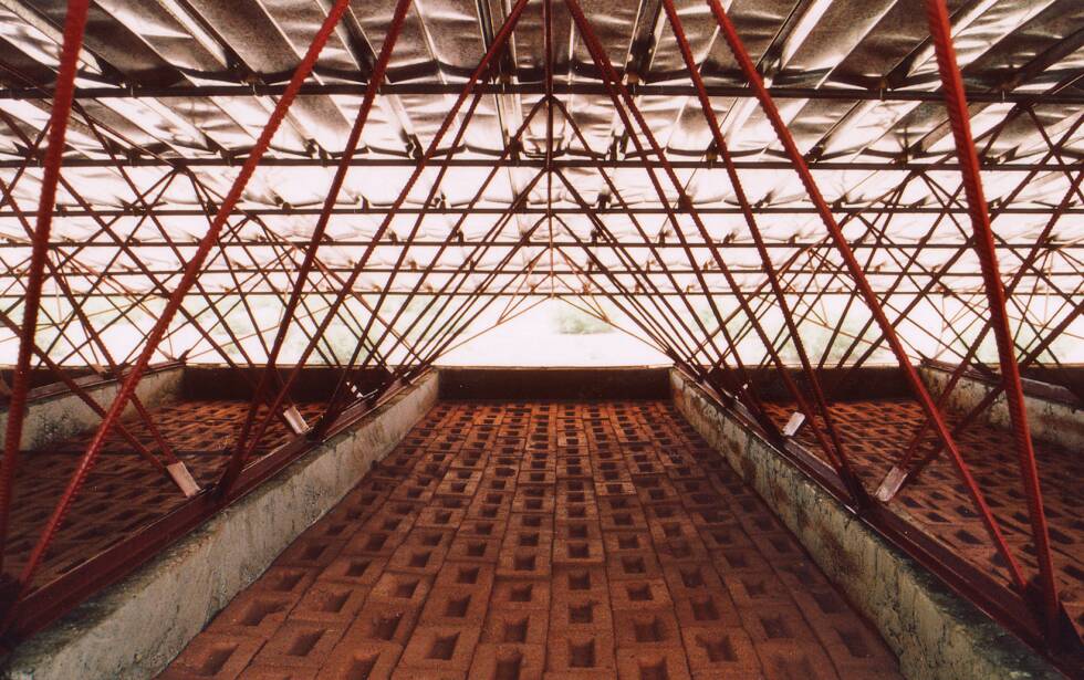 Detail of roof of Gando Primary School (kerearchitecture.com)