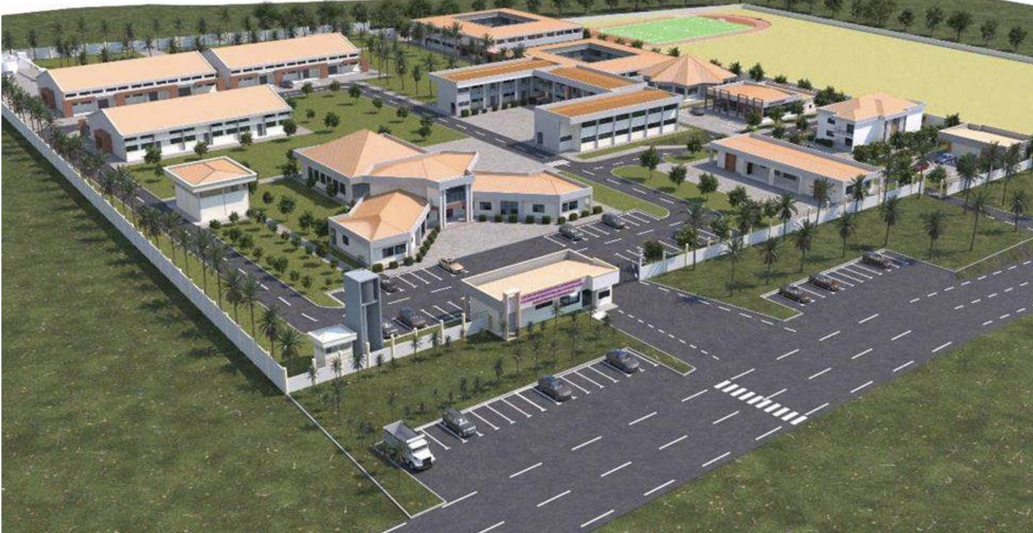 Rendering of training centre (CFA) for renewable energy and energy efficiency in Sinematiali