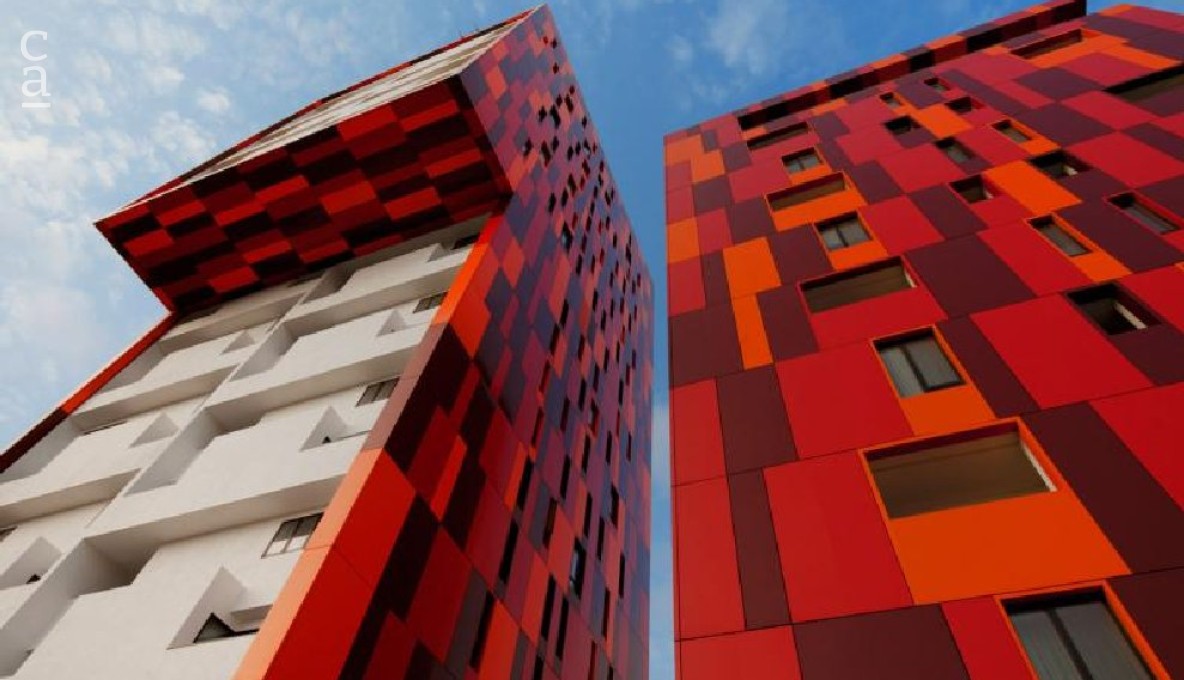 'Kente-patterned' Villagio Vistas, Accra, Ghana