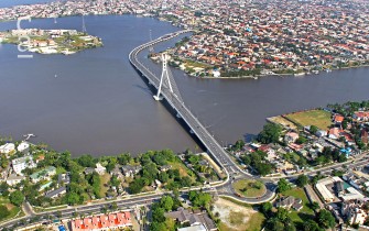 Aerial view of completed bridge connecting Lekki to Ikoyi (julius-berger.com)