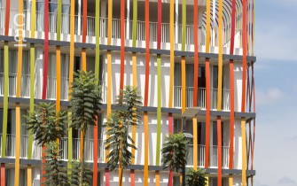 Completed hotel facade installation (summa.com.tr)