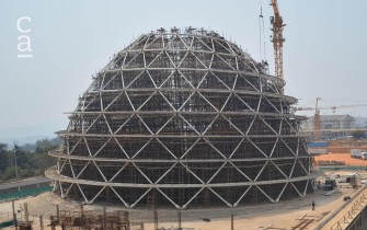 Construction of Dome - side view (livingspaces.net)