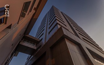 Sky Bridge connecting Tower Structure and Carpark (@megastarng twitter handle)