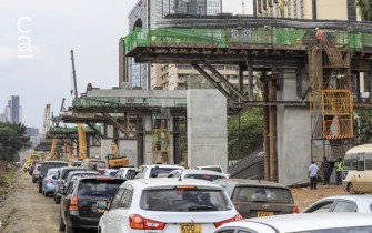 Erection of columns and scaffolding along Uhuru Highway, with adjacent live traffic (theconversation.com)