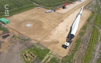 Transport of wind turbines for Seriti Green’s Ummbila Emoyeni Wind Energy Facility in Mpumalanga, South Africa – February 2025
