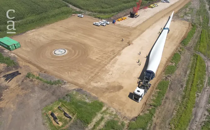 Transport of wind turbines for Seriti Green’s Ummbila Emoyeni Wind Energy Facility in Mpumalanga, South Africa – February 2025